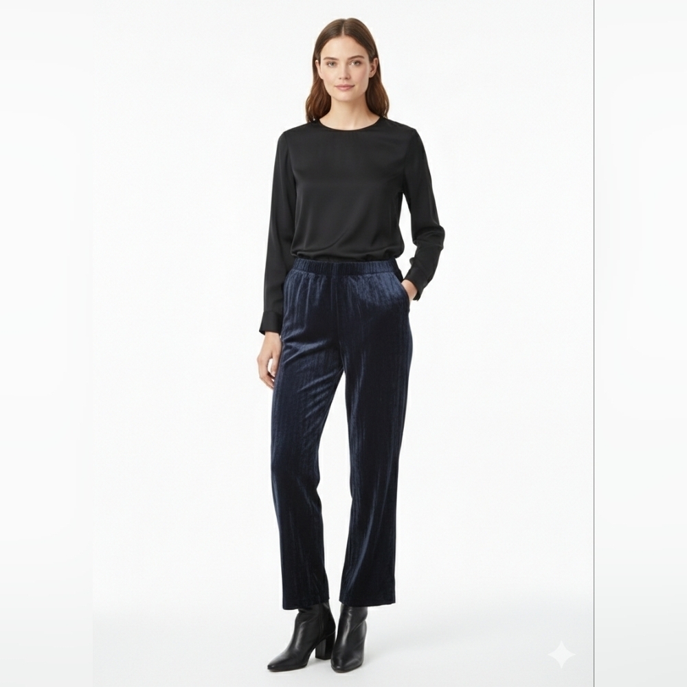 Rachel Zoe Navy Wide Leg Pants